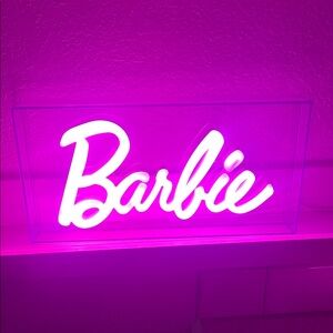 Barbie Neon Sign in Pink